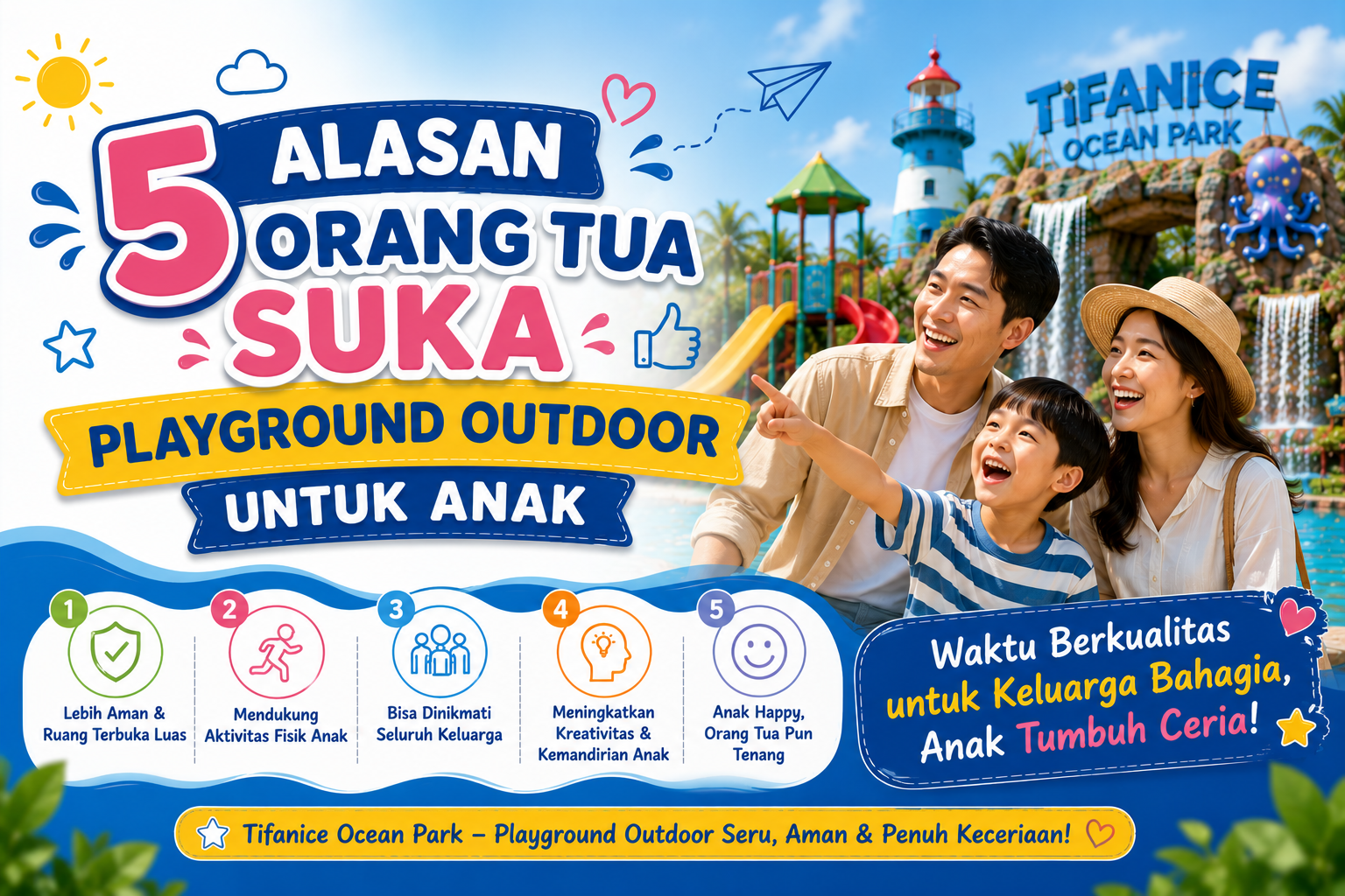 Read more about the article 5 Alasan Orang Tua Suka Playground Outdoor untuk Anak