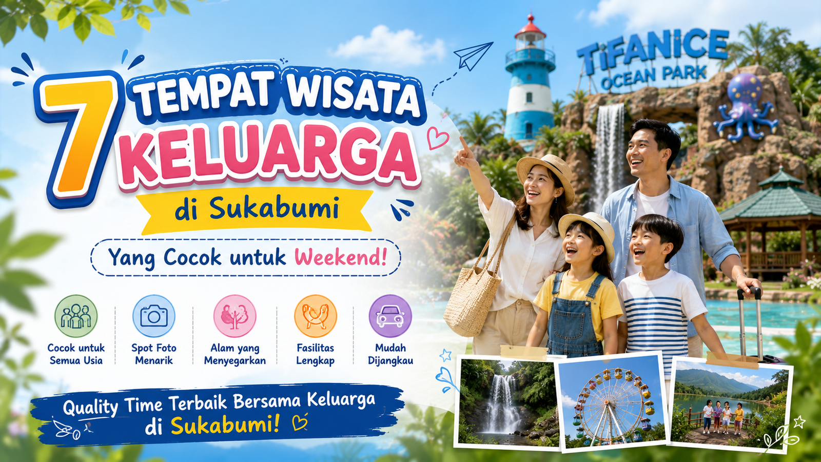 Read more about the article 7 Tempat Wisata Keluarga di Sukabumi yang Cocok untuk Weekend