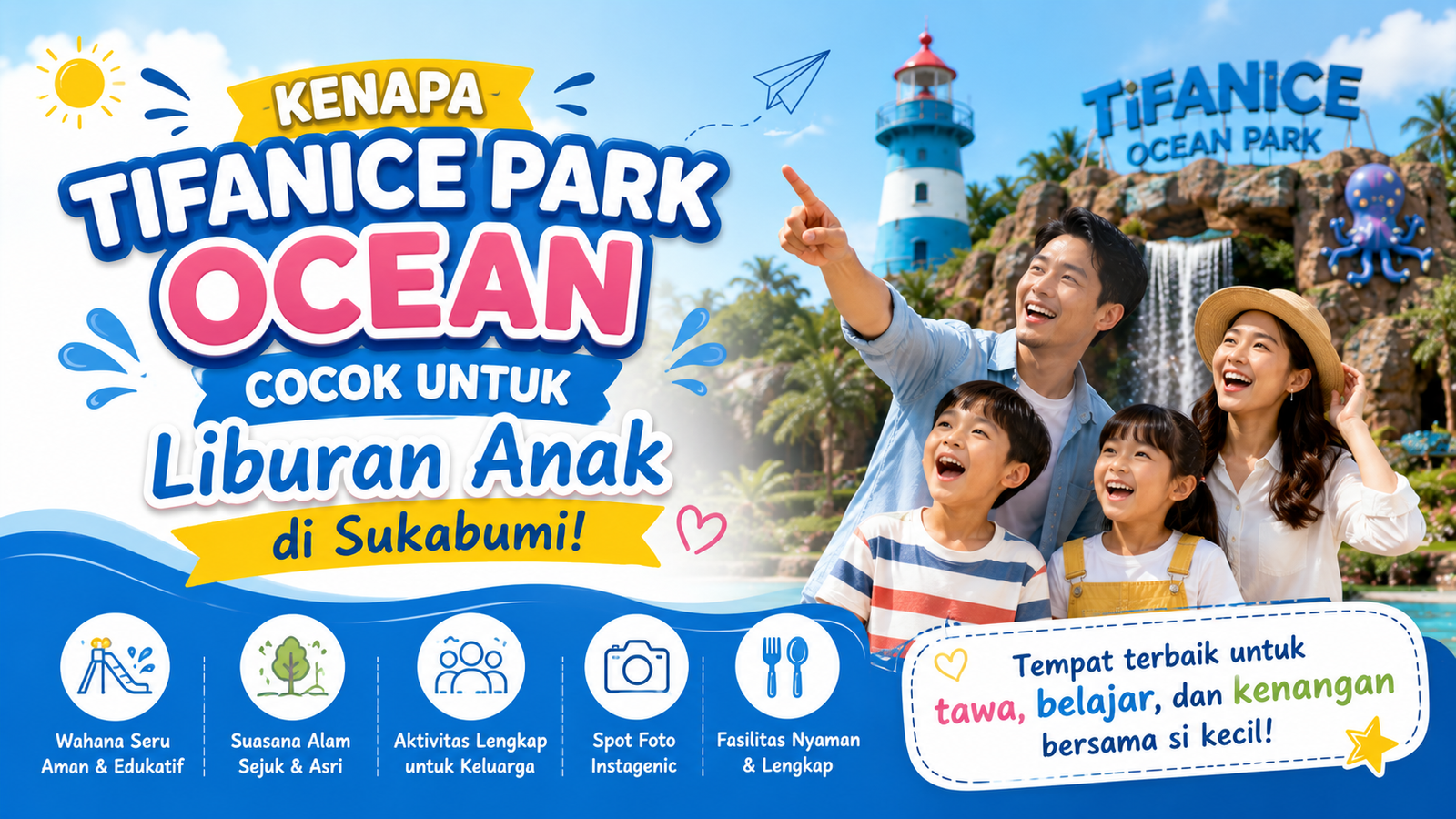 Read more about the article Kenapa Tifanice Park Ocean Cocok untuk Liburan Anak di Sukabumi