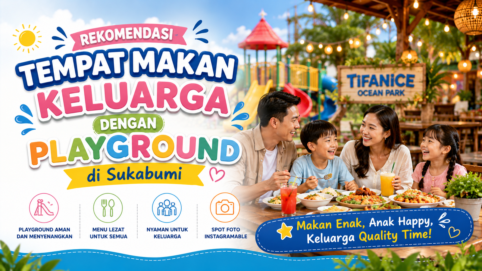 Read more about the article Rekomendasi Tempat Makan Keluarga dengan Playground di Sukabumi